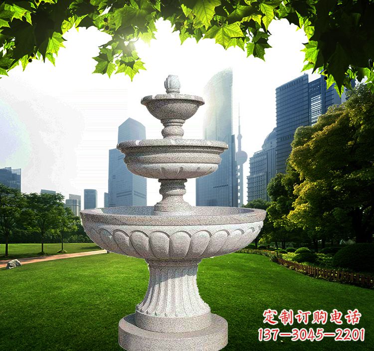 商丘跌水盆石喷泉雕塑