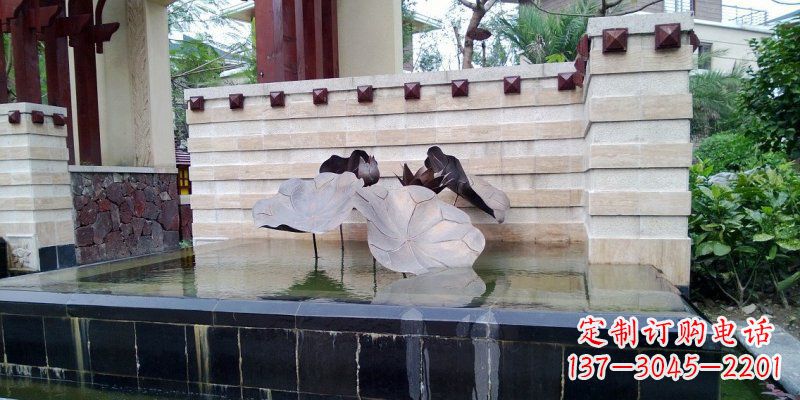商丘锻铜荷叶雕塑