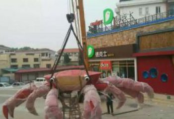 商丘11英寸不锈钢螃蟹雕塑