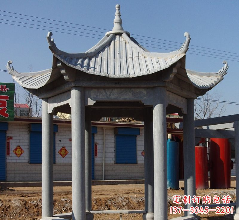商丘精美仿古石雕凉亭