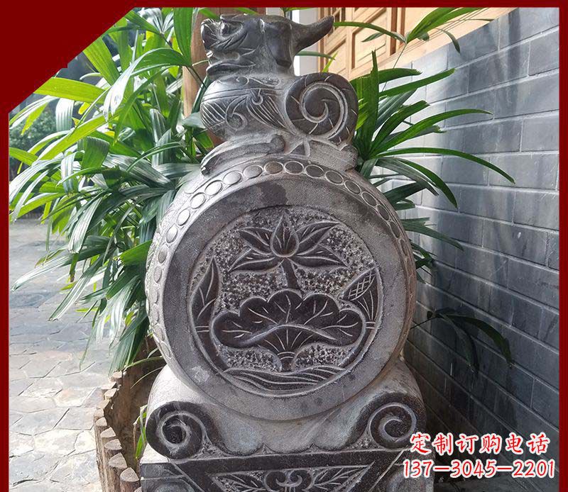 商丘精致仿古门墩雕塑