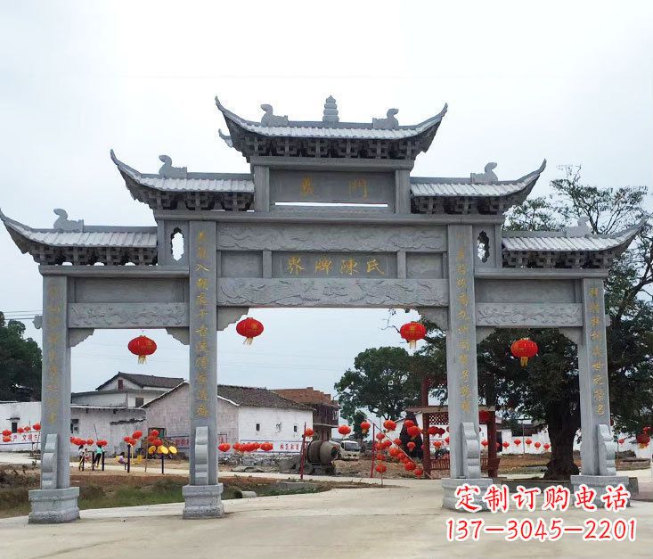 商丘精美仿古牌坊石雕