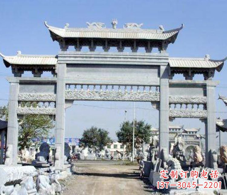 商丘仿古牌坊石雕精美定制