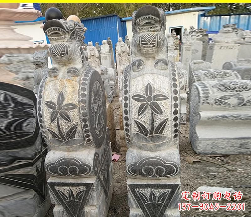 商丘仿古石门墩雕塑,传承历史文化