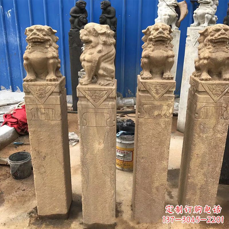 商丘仿古拴马桩石雕塑——傅雕你的精美时光