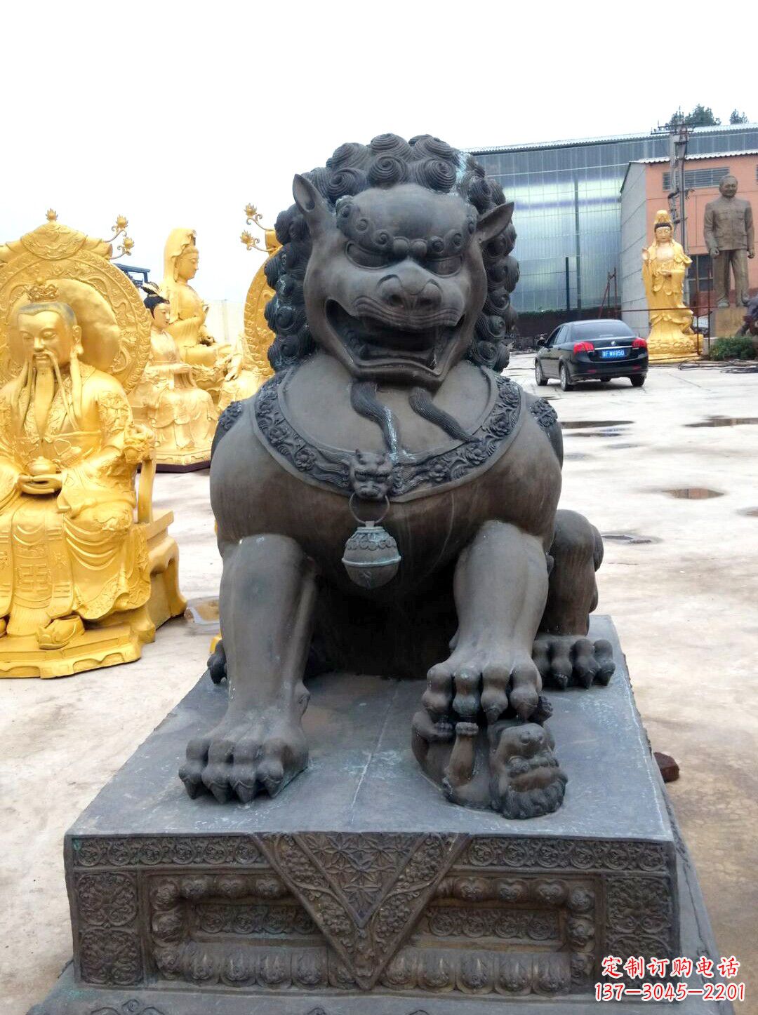 商丘精美仿古铜狮子雕塑