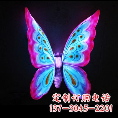 商丘仿真蝴蝶_大号粉色发光款73x50x30