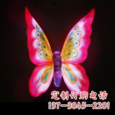 商丘仿真蝴蝶_大号红色发光款70x50x30