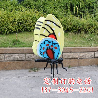 商丘大号黄色蝴蝶雕塑