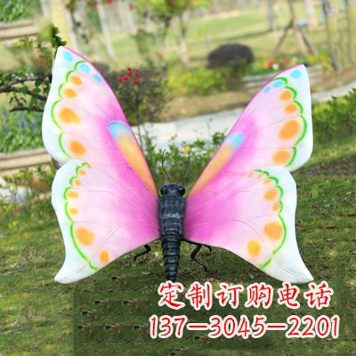 商丘紫白色蝴蝶雕塑