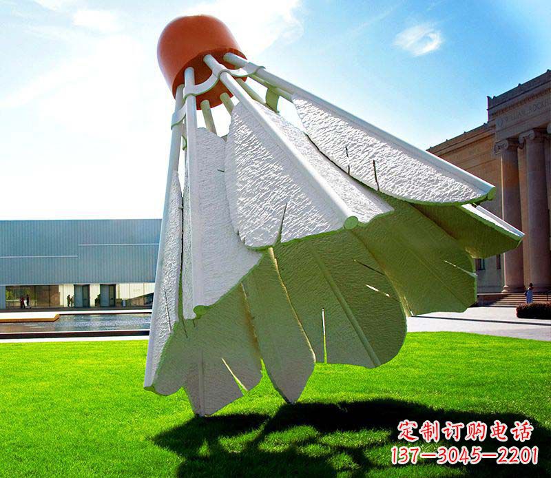 商丘高级定制不锈钢羽毛球雕塑