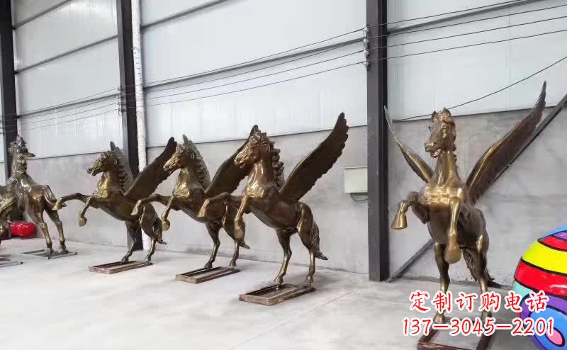 商丘精美绝伦的飞马铜雕