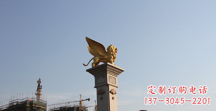 商丘飞狮黄铜狮子铜雕