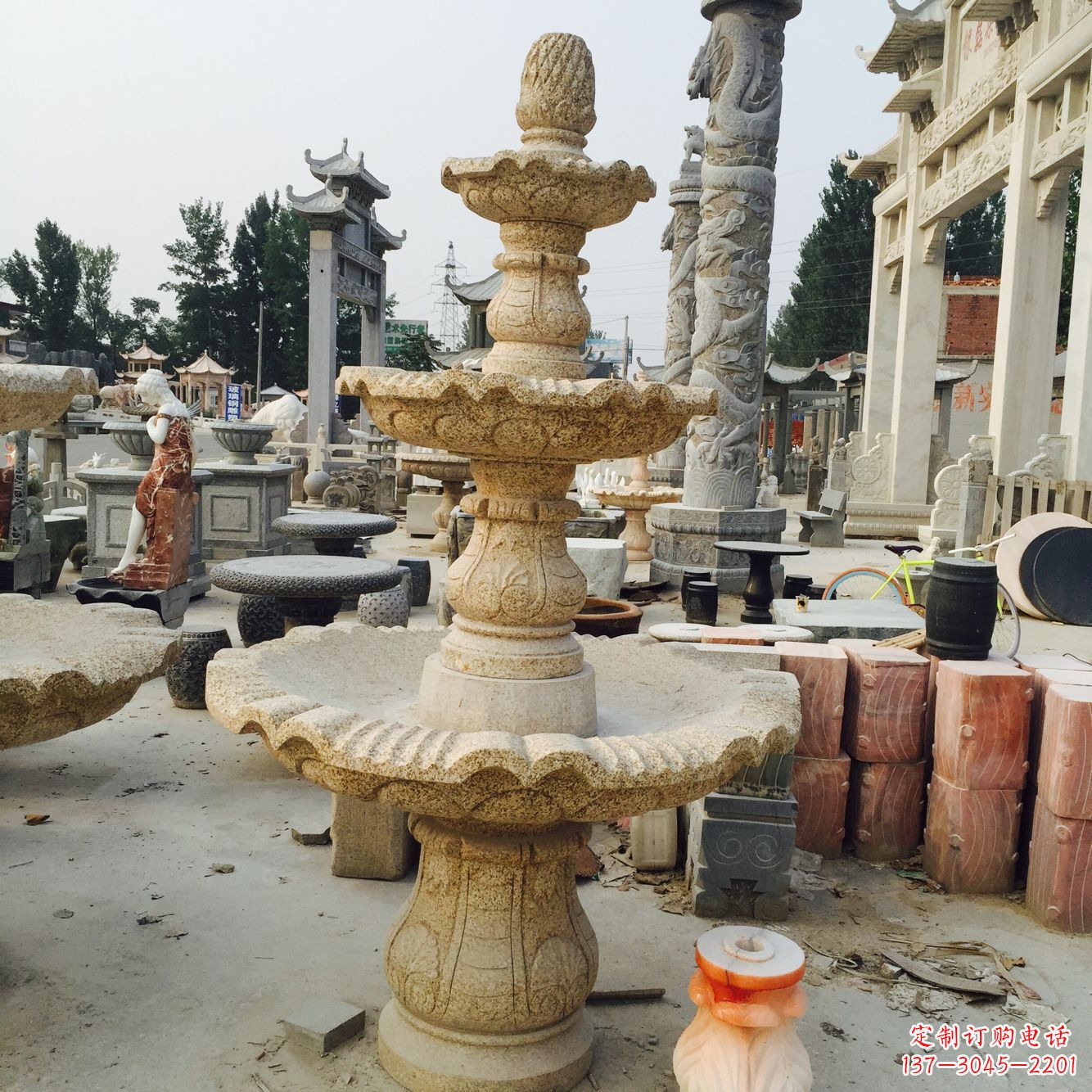 商丘精美风水球石雕艺术品