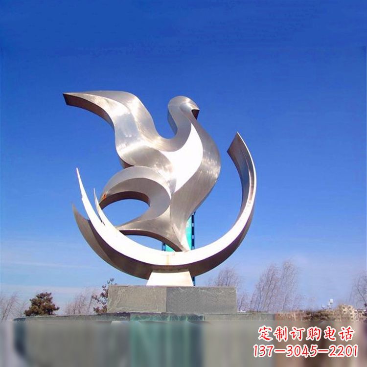 商丘鸽子的雕像