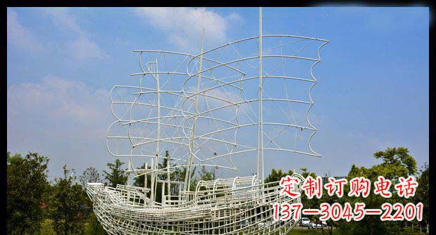 商丘唯美不锈钢帆船雕塑