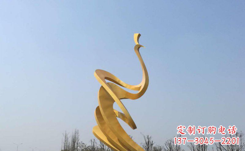 商丘抽象凤凰不锈钢雕塑