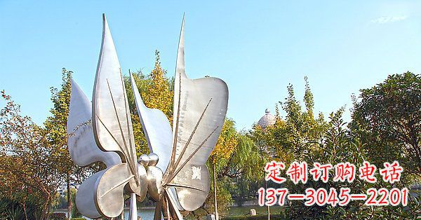 商丘英伦风格精致不锈钢抽象蝴蝶雕塑