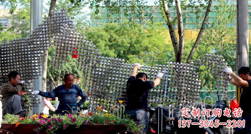 商丘中领雕塑 - 动物抽象不锈钢雕塑