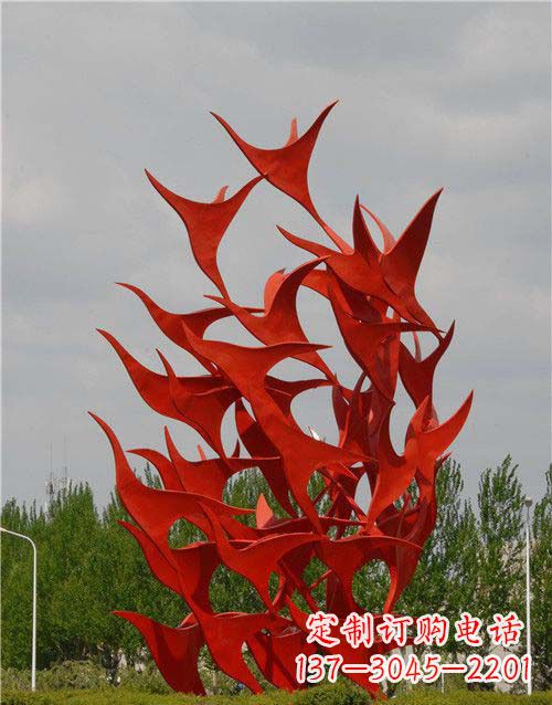 商丘不锈钢天鹅雕塑,唤醒公园景观