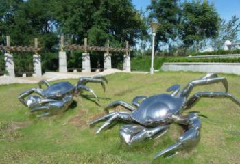 商丘产品名称精美铸造不锈钢螃蟹雕塑