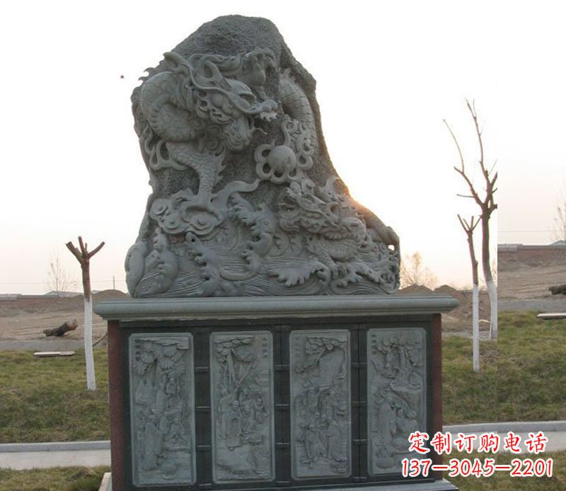 商丘精美的大理石龙雕塑