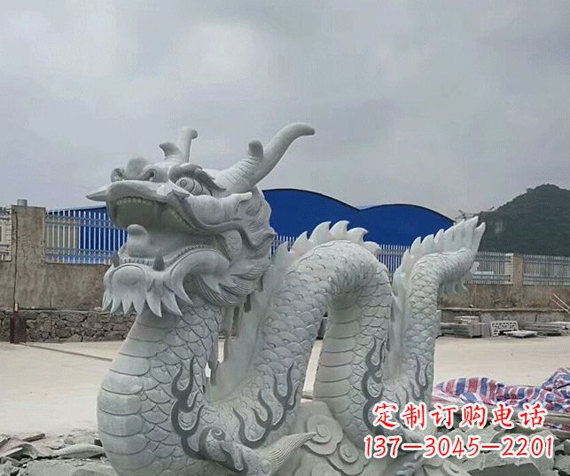 商丘大理石生肖龙景观石雕