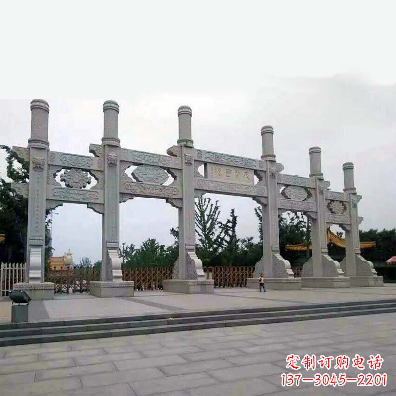 商丘公园大门五门无楼牌坊