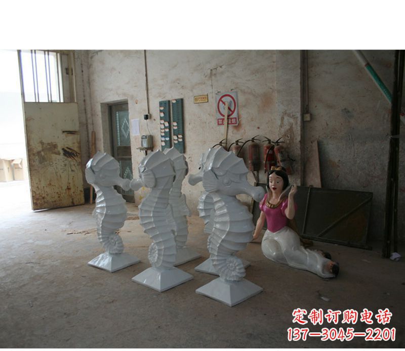 商丘精美海马石动物雕塑