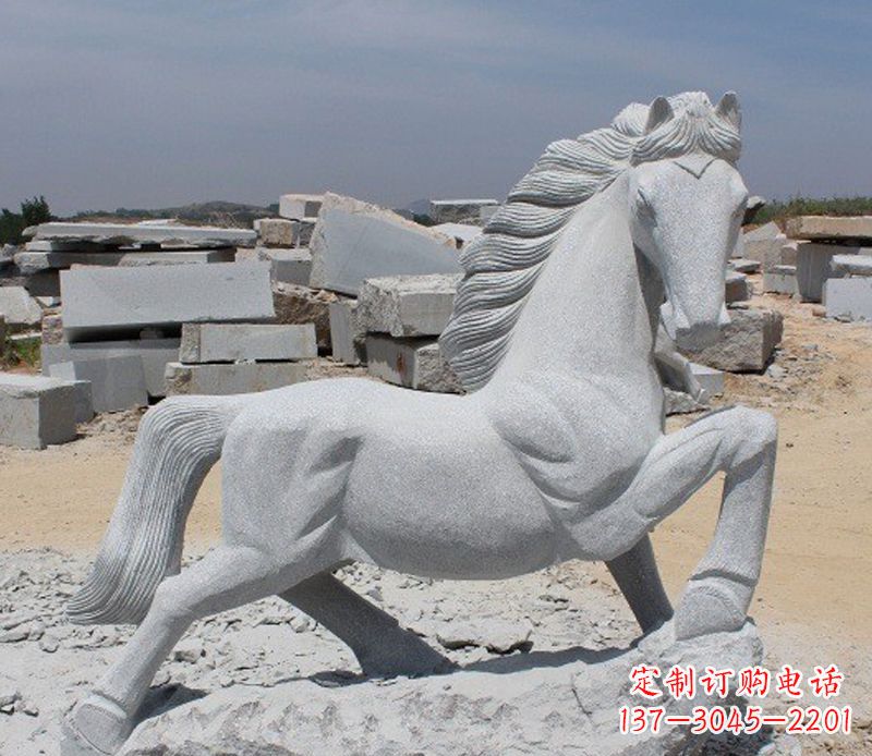 商丘公园动物小马雕塑