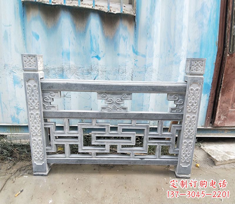商丘公园仿古石栏板景观石雕 (7)