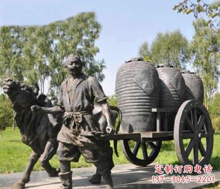 商丘唯美牛车铜雕