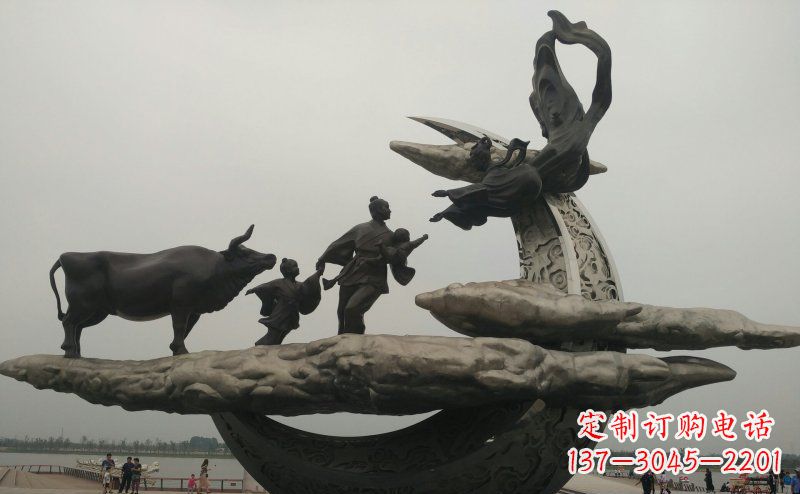 商丘非凡爱恋不锈钢牛郎织女雕塑