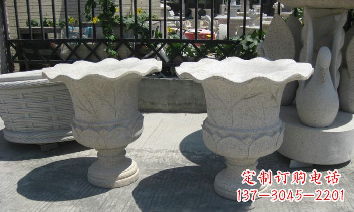 商丘大理石花盆雕塑