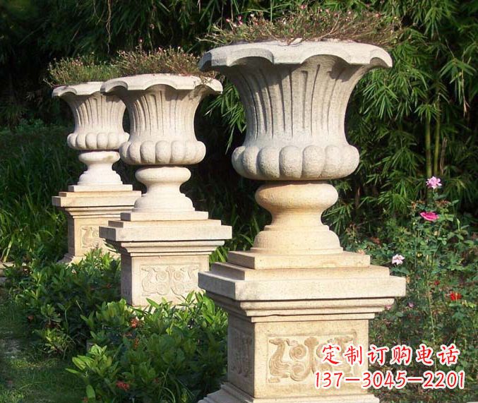 商丘高质量大理石花盆石雕