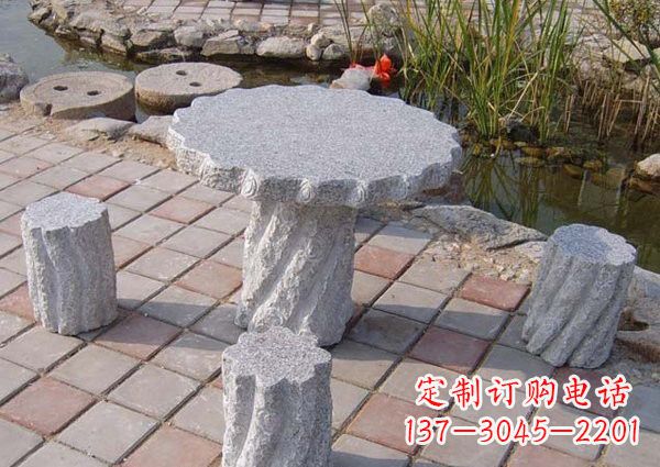 商丘公园石桌凳雕塑