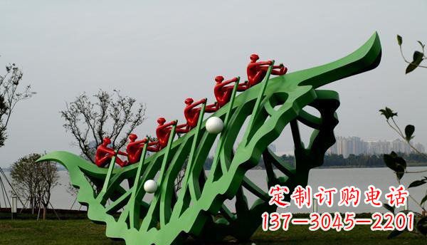 商丘公园树叶不锈钢雕塑