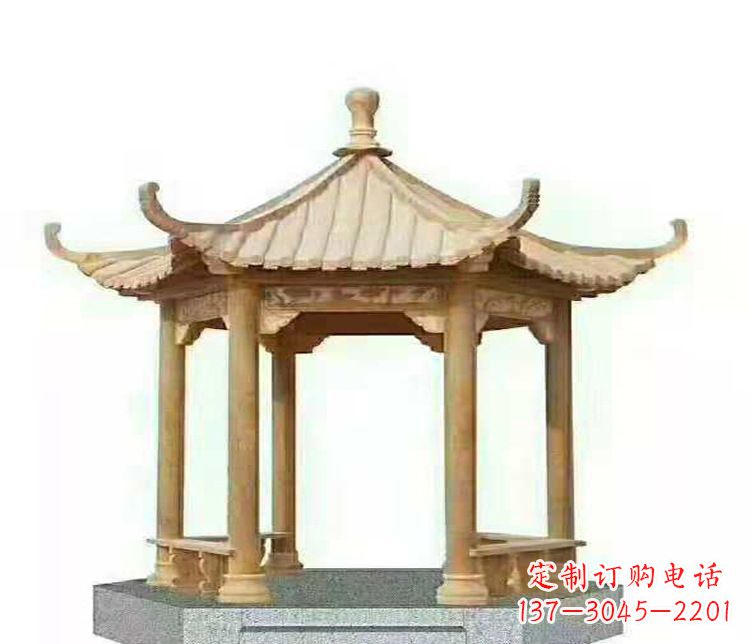 商丘晚霞凉亭石雕