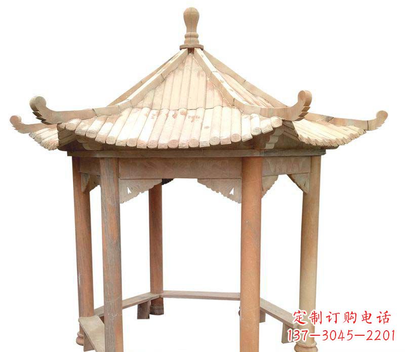 商丘精美六角凉亭雕塑