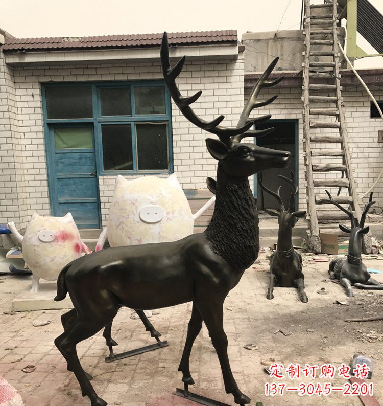 商丘公园动物铜雕