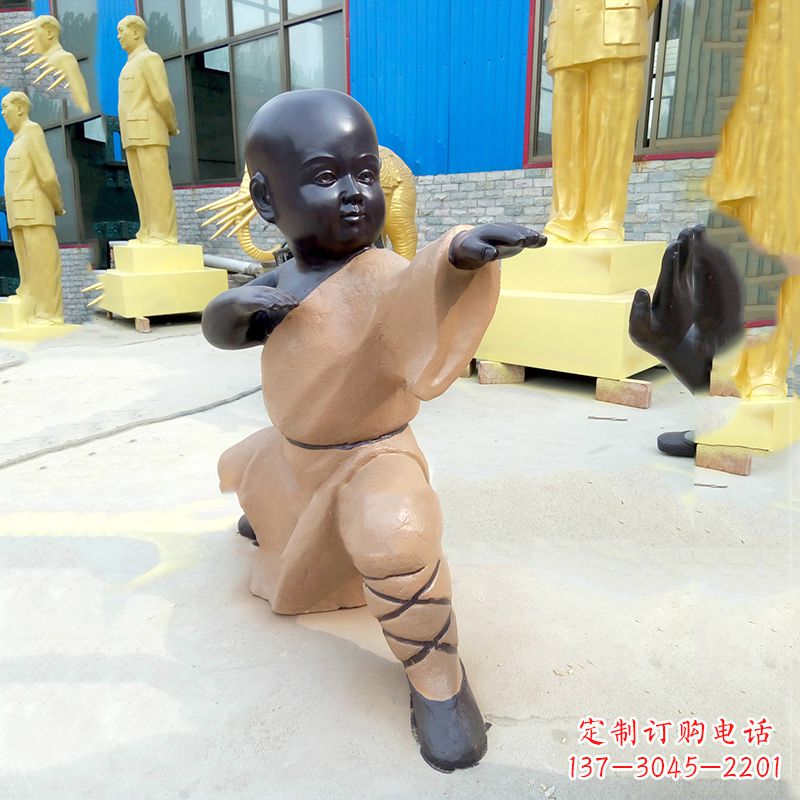 商丘传承传统文化的绝佳礼品——“功夫小和尚”雕塑