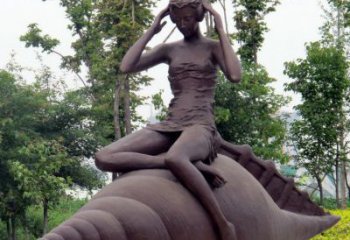 商丘海螺姑娘铜雕——让美丽长存记忆