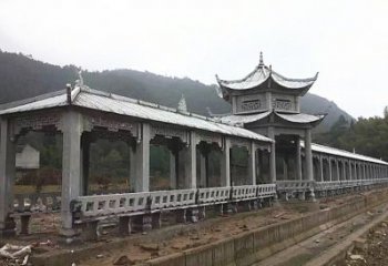 商丘中领雕塑定制精美的公园石雕亭子长廊