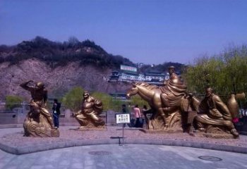 商丘精美铜雕唐僧师徒小品