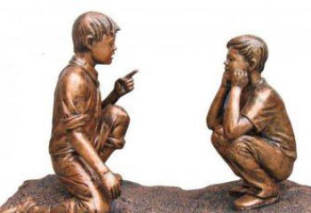 商丘专业定制小品铜雕-尊贵的雕塑男孩