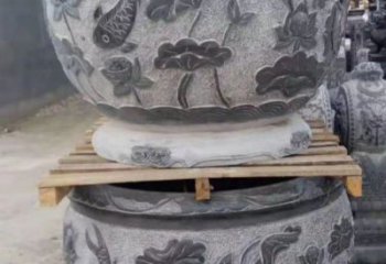 商丘精致的石头水缸雕塑，为您的公园小区增添美丽色彩