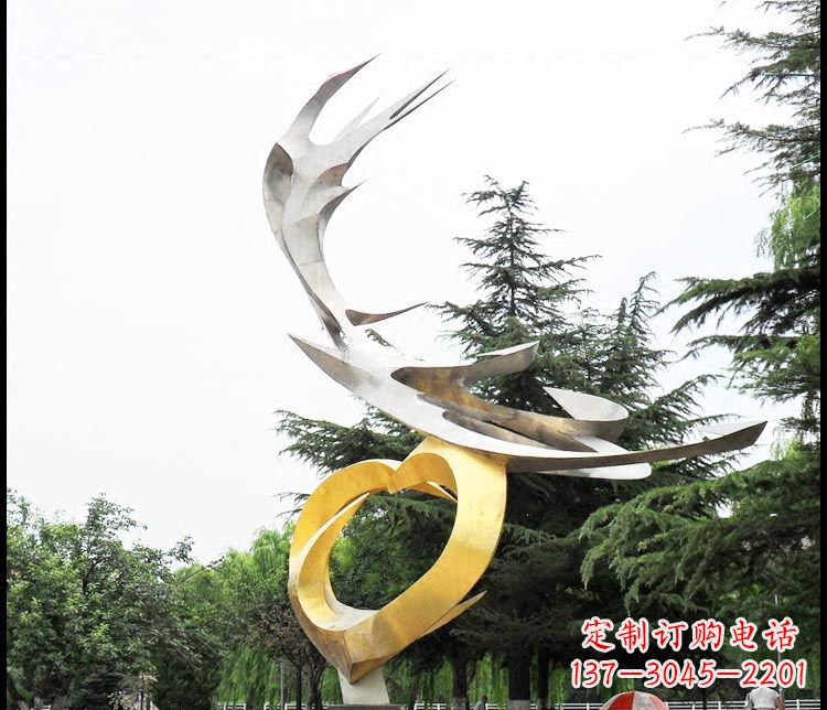 商丘典雅凤凰抽象雕塑