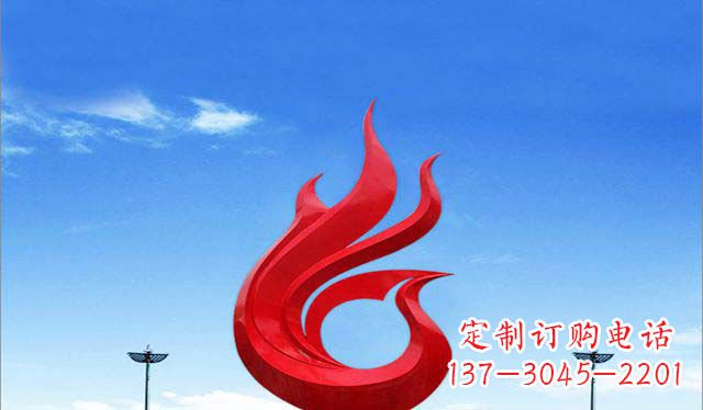 商丘优雅定制，高贵不锈钢凤凰雕塑
