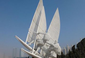 商丘不锈钢帆船比赛运动雕塑