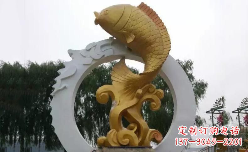 商丘令人惊叹的不锈钢金龙鱼雕塑